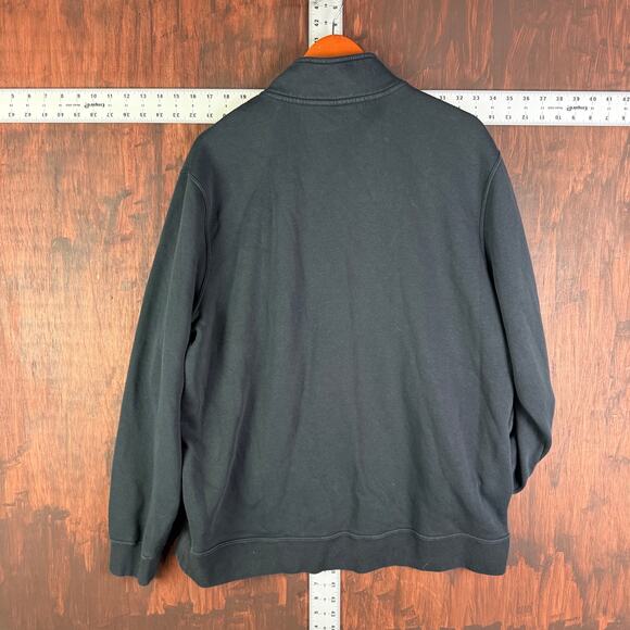 Nike Sportswear NSW Club Fleece Half Zip Pullover Sweatshirt Black Mens XL READ - Picture 9 of 9